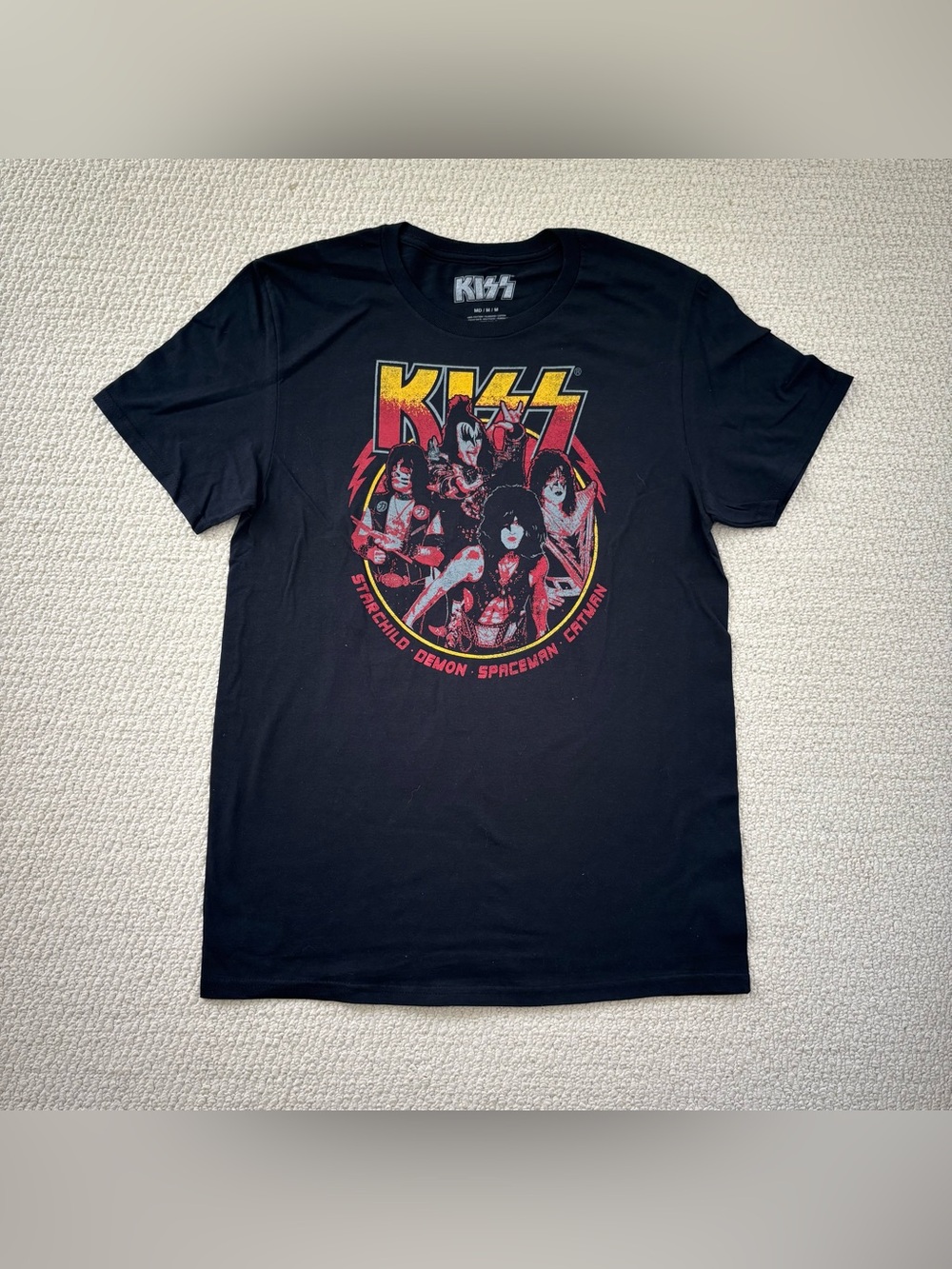 KISS Black Graphic Band T-Shirt